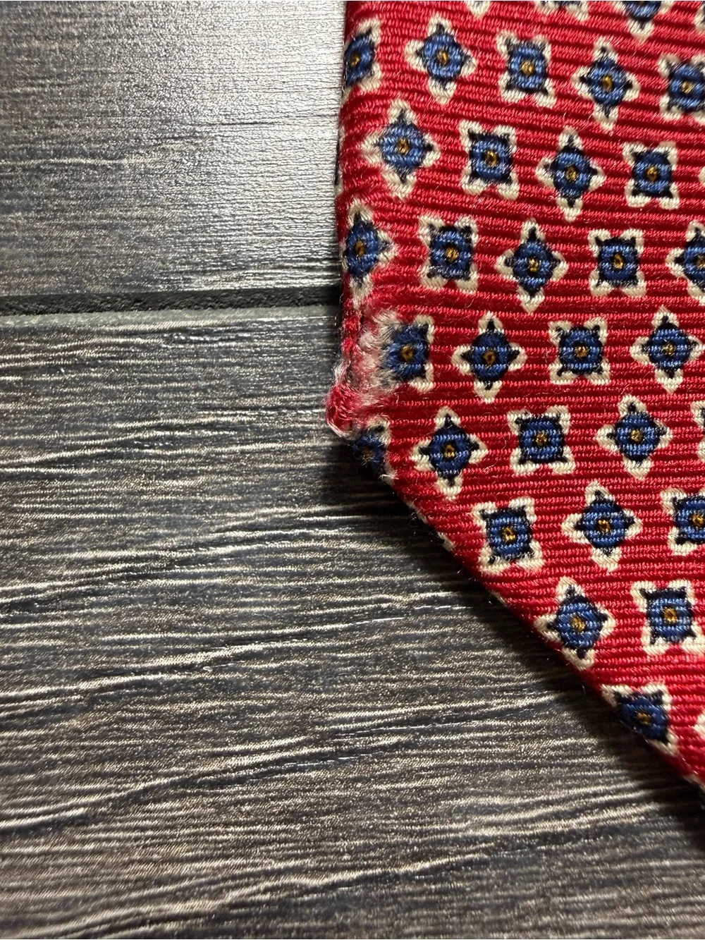 Lauren Ralph Lauren Red Geometric Silk Tie